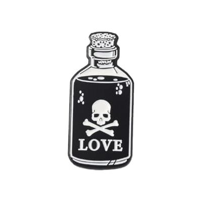 Clj Charles Le Jeune Pin's Love Love Is Poison, L'amour Est Un Poison Fiole Humour qualité de finition Epingle Broche Badge PINS GOTHIQUES - Publicité Clj Charles Le Jeune Pin's Love Love Is Poison, L'amour Est Un Poison Fiole Humour qualité de finition Epingle Broche Badge PINS GOTHIQUES - Publicité