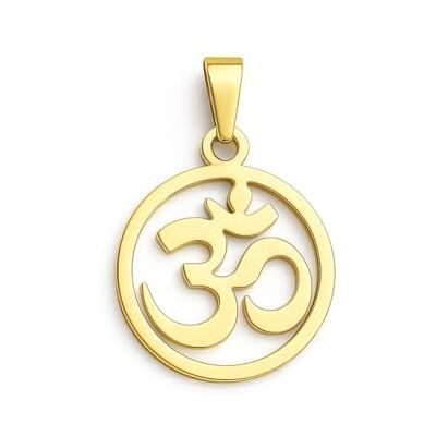 Felicidade Pendentif ÔM en Acier Inoxydable Symbole de Paix et de Spiritualité Disponible en Argent et en Or Idéal pour Tous Bijou Élégant et Plein de Sens (Doré) - Publicité Felicidade Pendentif ÔM en Acier Inoxydable Symbole de Paix et de Spiritualité Disponible en Argent et en Or Idéal pour Tous Bijou Élégant et Plein de Sens (Doré) - Publicité