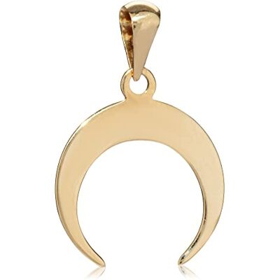 NKlaus Pendentif demi-lune corne 13x11mm 333 or jaune 8 carats Amulette Luna Mokosch - Publicité NKlaus Pendentif demi-lune corne 13x11mm 333 or jaune 8 carats Amulette Luna Mokosch - Publicité
