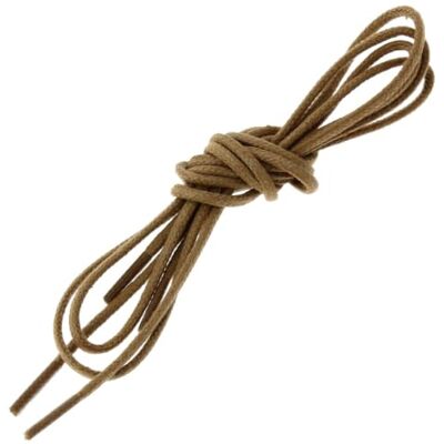 Les Lacets Français. Lacets ronds et fins. 2mm, Coton. Marron Chameau. 75cm FABRIQUE EN FRANCE - Publicité Les Lacets Français. Lacets ronds et fins. 2mm, Coton. Marron Chameau. 75cm FABRIQUE EN FRANCE - Publicité