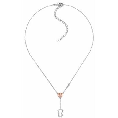 Emporio Armani Collier en argent sterling pour femme avec fermoir mousqueton, Argent sonique - Publicité Emporio Armani Collier en argent sterling pour femme avec fermoir mousqueton, Argent sonique - Publicité