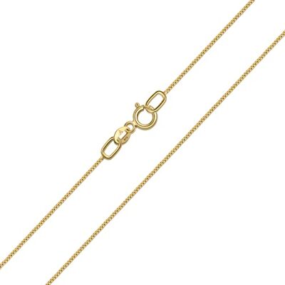 Amberta Allure Collier Pour Femme Chaîne En Or Jaune 9 Carats: Chaîne Vénitienne de 0,5 mm 45 cm - Publicité Amberta Allure Collier Pour Femme Chaîne En Or Jaune 9 Carats: Chaîne Vénitienne de 0,5 mm 45 cm - Publicité