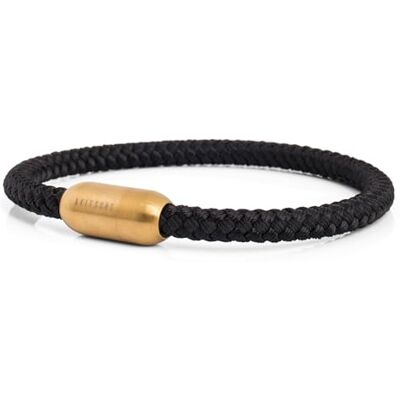 Akitsune Silvus Bracelet en Nylon 5mm d'paisseur Bijoux de Bras Femme Homme Bracelet en Acier Inoxydable Fermeture magntique Or Mat Noir 18,5cm - Publicité Akitsune Silvus Bracelet en Nylon 5mm d'paisseur Bijoux de Bras Femme Homme Bracelet en Acier Inoxydable Fermeture magntique Or Mat Noir 18,5cm - Publicité