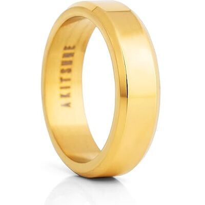 Akitsune Purus Bague Bande Bague Design troite Femme Homme Acier Inoxydable Elgant Luxe Premium Minimaliste Or US 9 - Publicité Akitsune Purus Bague Bande Bague Design troite Femme Homme Acier Inoxydable Elgant Luxe Premium Minimaliste Or US 9 - Publicité