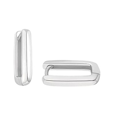 Amor Boucles d'oreilles créoles en argent sterling 925 pour femmes, livrées dans un coffret cadeau - Publicité Amor Boucles d'oreilles créoles en argent sterling 925 pour femmes, livrées dans un coffret cadeau - Publicité