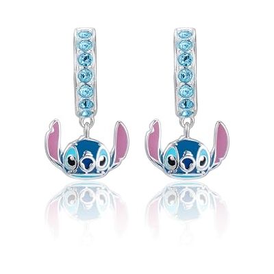 Boucles d'oreilles Créoles Disney avec Stitch en Argent pour Filles, Bijoux Disney - Publicité Boucles d'oreilles Créoles Disney avec Stitch en Argent pour Filles, Bijoux Disney - Publicité