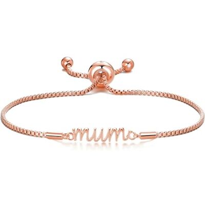 Philip Jones Bracelet Maman Plaqué Or Rose Créé avec des Cristaux Zircondia® - Publicité Philip Jones Bracelet Maman Plaqué Or Rose Créé avec des Cristaux Zircondia® - Publicité