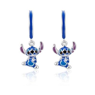 Boucles d'oreilles Créoles Disney avec Stitch en Argent pour Filles, Bijoux Disney - Publicité Boucles d'oreilles Créoles Disney avec Stitch en Argent pour Filles, Bijoux Disney - Publicité