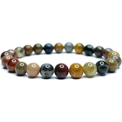 Felicidade Bracelet en Jaspe Pierre Naturelle Perles de taille 8mm Pierres fines et Précieuses Bracelet Homme Bijoux Minéraux Cadeau Femme Cadeau Anniversaire Femme et Homme - Publicité Felicidade Bracelet en Jaspe Pierre Naturelle Perles de taille 8mm Pierres fines et Précieuses Bracelet Homme Bijoux Minéraux Cadeau Femme Cadeau Anniversaire Femme et Homme - Publicité