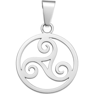 Felicidade Pendentif Triskell Breton en Acier Inoxydable Argenté – Symbole Celtique d’Harmonie, Force & Énergie Positive – Bijou Spirituel Unisexe Élégant & Authentique – Idée Cadeau Unique - Publicité Felicidade Pendentif Triskell Breton en Acier Inoxydable Argenté – Symbole Celtique d’Harmonie, Force & Énergie Positive – Bijou Spirituel Unisexe Élégant & Authentique – Idée Cadeau Unique - Publicité