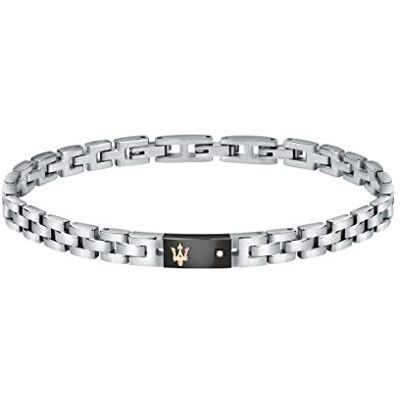 Maserati Maserati Bracelet Homme, Collection JEWELS, en Acier, diamants, noir e PVD RG - Publicité Maserati Maserati Bracelet Homme, Collection JEWELS, en Acier, diamants, noir e PVD RG - Publicité