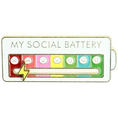 Clj Charles Le Jeune Pin's My Social Battery Mon Humeur Du Moment Fond Blanc Humour qualité de finition Epingle Broche Badge PINS HUMOUR ORIGINAUX - Publicité Clj Charles Le Jeune Pin's My Social Battery Mon Humeur Du Moment Fond Blanc Humour qualité de finition Epingle Broche Badge PINS HUMOUR ORIGINAUX - Publicité