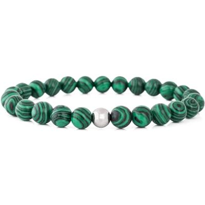 Akitsune Globae Bracelet de Perles Bijoux de Bras Femme Homme Onyx Pierre de Lave Malachite 20cm - Publicité Akitsune Globae Bracelet de Perles Bijoux de Bras Femme Homme Onyx Pierre de Lave Malachite 20cm - Publicité