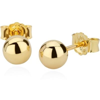 NKlaus Paire de 5mm BOUGLE BOUCLE Or 585 14 carats or jaune BOUCLES OHRSCHMUCK BOUCLE - Publicité NKlaus Paire de 5mm BOUGLE BOUCLE Or 585 14 carats or jaune BOUCLES OHRSCHMUCK BOUCLE - Publicité