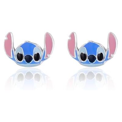 Boucles d'Oreilles Stitch en Argent 925 et Émail Coloré, pour Femme et Fille, Prêtes à Offrir, Bijoux Officiels Disney - Publicité Boucles d'Oreilles Stitch en Argent 925 et Émail Coloré, pour Femme et Fille, Prêtes à Offrir, Bijoux Officiels Disney - Publicité