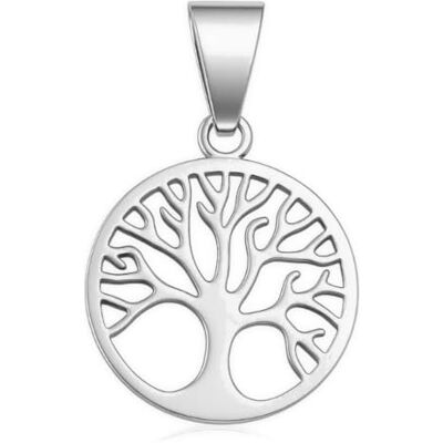 Felicidade Pendentif Arbre de Vie en Acier Inoxydable Argenté Symbole de Force, Croissance et Harmonie, Bijou Unisexe Élégant - Publicité Felicidade Pendentif Arbre de Vie en Acier Inoxydable Argenté Symbole de Force, Croissance et Harmonie, Bijou Unisexe Élégant - Publicité