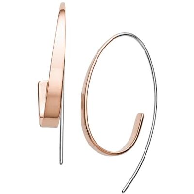 Skagen Boucles D'Oreilles Pour Femmes Kariana, Longueur : 40 mm Boucles D'Oreilles En Acier Inoxydable 2 Tons, - Publicité Skagen Boucles D'Oreilles Pour Femmes Kariana, Longueur : 40 mm Boucles D'Oreilles En Acier Inoxydable 2 Tons, - Publicité