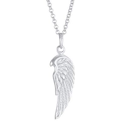 Kuzzoi Collier pour homme en argent sterling 925 avec pendentif en forme d'aile (24 mm), chaîne tendance avec ailes d'ange, chaîne pour homme avec pendentif fait à la main, Argent sterling - Publicité Kuzzoi Collier pour homme en argent sterling 925 avec pendentif en forme d'aile (24 mm), chaîne tendance avec ailes d'ange, chaîne pour homme avec pendentif fait à la main, Argent sterling - Publicité