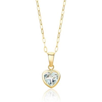MIORE Collier Femme, Or Jaune 9 Carats, Collier Cœur Topaze, Pendentif Pierre Naturelle, Topaze Pierre de Naissance Novembre, Chaine Or 45 cm, Bijou Hypoallergénique, Bijoux Femme, avec Boite a Bijoux - Publicité MIORE Collier Femme, Or Jaune 9 Carats, Collier Cœur Topaze, Pendentif Pierre Naturelle, Topaze Pierre de Naissance Novembre, Chaine Or 45 cm, Bijou Hypoallergénique, Bijoux Femme, avec Boite a Bijoux - Publicité