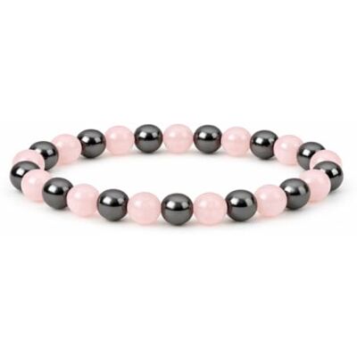 Felicidade Bracelet en Quartz Rose & Hématite – Pierres Fines 6MM – Bijou Énergétique pour Femme & Homme – Amour, Harmonie & Bien-Être – Cadeau Élégant et Unique pour Anniversaire ou Occasion Spéciale - Publicité Felicidade Bracelet en Quartz Rose & Hématite – Pierres Fines 6MM – Bijou Énergétique pour Femme & Homme – Amour, Harmonie & Bien-Être – Cadeau Élégant et Unique pour Anniversaire ou Occasion Spéciale - Publicité
