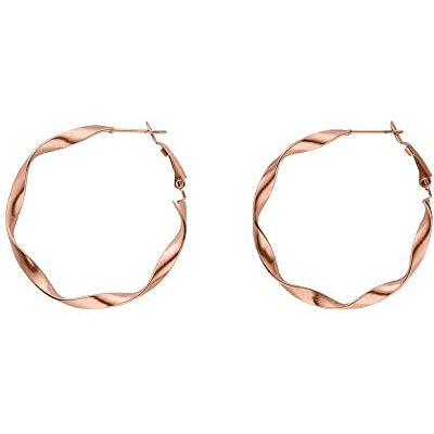 Purelei Boucles d’oreilles créoles torsadées femme 42 mm, acier inoxydable or rose, résistantes à l’eau, élégantes fantaisie, bijoux durables pour toutes occasions - Publicité Purelei Boucles d’oreilles créoles torsadées femme 42 mm, acier inoxydable or rose, résistantes à l’eau, élégantes fantaisie, bijoux durables pour toutes occasions - Publicité