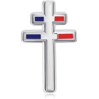 BOBIJOO Jewelry Pins Croix de Lorraine Bleu Blanc Rouge Émail Cuit Métal Argenté Broche 20 mm - Publicité BOBIJOO Jewelry Pins Croix de Lorraine Bleu Blanc Rouge Émail Cuit Métal Argenté Broche 20 mm - Publicité