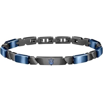Maserati Maserati Bracelet Homme, Collection JEWELS, en Acier, Cèramique, bleu e PVD gris - Publicité Maserati Maserati Bracelet Homme, Collection JEWELS, en Acier, Cèramique, bleu e PVD gris - Publicité