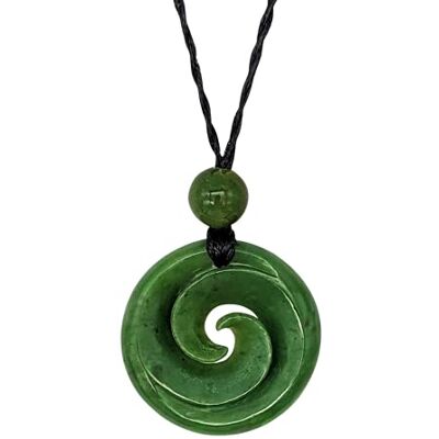 81stgeneration Collier Pendentif Spirale Double Koru en Jade Néphrite Collier Cordon de Style Maori pour Homme Pierre Verte Véritable Pendentifs Tribaux Sculptés à la Main - Publicité 81stgeneration Collier Pendentif Spirale Double Koru en Jade Néphrite Collier Cordon de Style Maori pour Homme Pierre Verte Véritable Pendentifs Tribaux Sculptés à la Main - Publicité