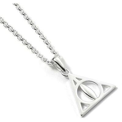 The Carat Shop Collier Harry Potter en argent sterling avec pendentif Reliques de la Mort, Argent sterling, Sans pierre précieuse, Argent sterling - Publicité The Carat Shop Collier Harry Potter en argent sterling avec pendentif Reliques de la Mort, Argent sterling, Sans pierre précieuse, Argent sterling - Publicité