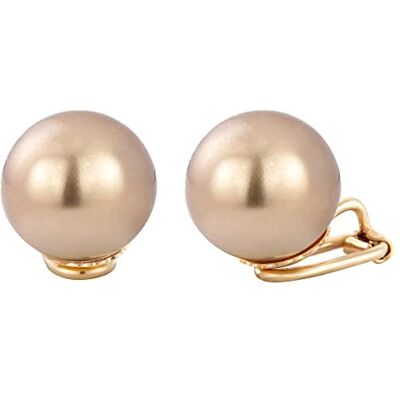 Traveller Traveler Boucles d'oreille clip Perle 14mm bronze 22ct doré 706014 - Publicité Traveller Traveler Boucles d'oreille clip Perle 14mm bronze 22ct doré 706014 - Publicité