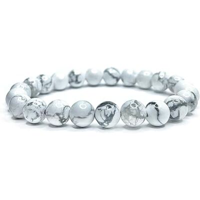 Felicidade Bracelet en Howlite – Pierre Naturelle 8MM – Bijou Énergétique Élégant & Authentique – Bracelet Unisexe pour Femme & Homme – Harmonie, Bien-Être & Idée Cadeau Anniversaire - Publicité Felicidade Bracelet en Howlite – Pierre Naturelle 8MM – Bijou Énergétique Élégant & Authentique – Bracelet Unisexe pour Femme & Homme – Harmonie, Bien-Être & Idée Cadeau Anniversaire - Publicité