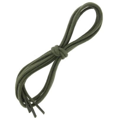 Les Lacets Français. Lacets ronds et épais. 3mm, Coton. Vert armée. 110cm FABRIQUE EN FRANCE - Publicité Les Lacets Français. Lacets ronds et épais. 3mm, Coton. Vert armée. 110cm FABRIQUE EN FRANCE - Publicité