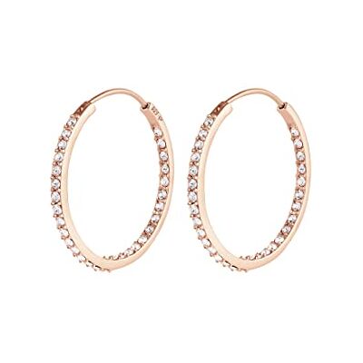 Elli Boucles d'Oreilles Femme Créoles Scintillant avec des Cristaux en Argent Sterling 925 - Publicité Elli Boucles d'Oreilles Femme Créoles Scintillant avec des Cristaux en Argent Sterling 925 - Publicité