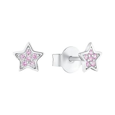 s.Oliver Boucles d'oreilles à tige en argent sterling 925 pour filles, avec pierres précieuses, étoile, livrées dans un coffret cadeau - Publicité s.Oliver Boucles d'oreilles à tige en argent sterling 925 pour filles, avec pierres précieuses, étoile, livrées dans un coffret cadeau - Publicité