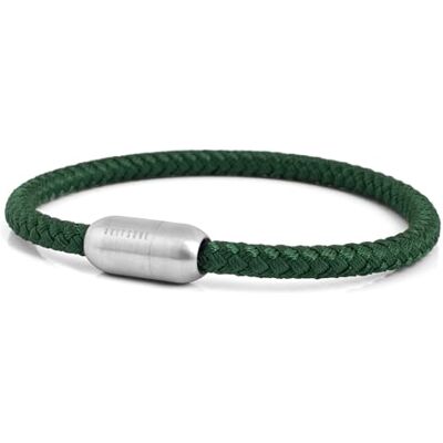 Akitsune Silvus Bracelet en Nylon 5mm d'paisseur Bracelet en Acier Inoxydable pour Femmes Hommes Fermeture magntique Argent Mat Vert 21,5cm - Publicité Akitsune Silvus Bracelet en Nylon 5mm d'paisseur Bracelet en Acier Inoxydable pour Femmes Hommes Fermeture magntique Argent Mat Vert 21,5cm - Publicité