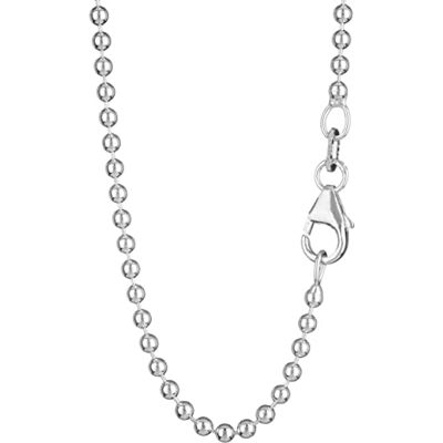 NKlaus 90cm en argent 925 sterling chaîne à boules pour pendentifs en argent 2mm de large 8927 - Publicité NKlaus 90cm en argent 925 sterling chaîne à boules pour pendentifs en argent 2mm de large 8927 - Publicité