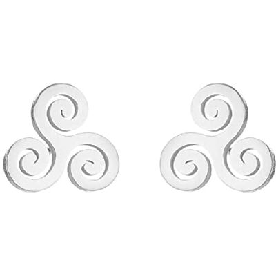 BlackAmazement Lot de 2 boucles d'oreilles en acier inoxydable 316L Triskele Triskel Celten Runes symbole argent rose or noir femme homme, Acier inoxydable - Publicité BlackAmazement Lot de 2 boucles d'oreilles en acier inoxydable 316L Triskele Triskel Celten Runes symbole argent rose or noir femme homme, Acier inoxydable - Publicité