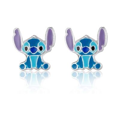 Boucles d'oreilles Puces Stitch en Argent Sterling 925 avec Émail Coloré, Boucles d'oreilles Clous pour Filles, Adolescentes et Femmes, Boîte Cadeau Incluse, Bijoux Officiels Disney - Publicité Boucles d'oreilles Puces Stitch en Argent Sterling 925 avec Émail Coloré, Boucles d'oreilles Clous pour Filles, Adolescentes et Femmes, Boîte Cadeau Incluse, Bijoux Officiels Disney - Publicité