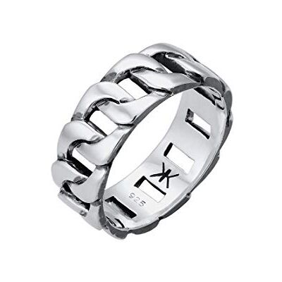 Kuzzoi Massive M.Ring oxydé noir dans la conception du réservoir, l'anneau de bande de 925 formade bague en argent sterling Gros d'apparence ancienne 62 - Publicité Kuzzoi Massive M.Ring oxydé noir dans la conception du réservoir, l'anneau de bande de 925 formade bague en argent sterling Gros d'apparence ancienne 62 - Publicité