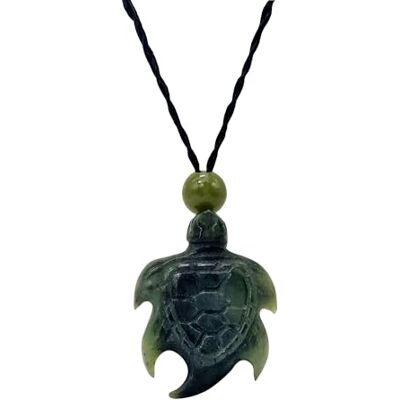 81stgeneration Collier Pendentif Tortue en Jade Néphrite Collier Cordon de Style Maori pour Femme Pierre Verte Marine Naturelle Bijoux Life pour Hommes Pierre Précieuse Verte Sculptée - Publicité 81stgeneration Collier Pendentif Tortue en Jade Néphrite Collier Cordon de Style Maori pour Femme Pierre Verte Marine Naturelle Bijoux Life pour Hommes Pierre Précieuse Verte Sculptée - Publicité