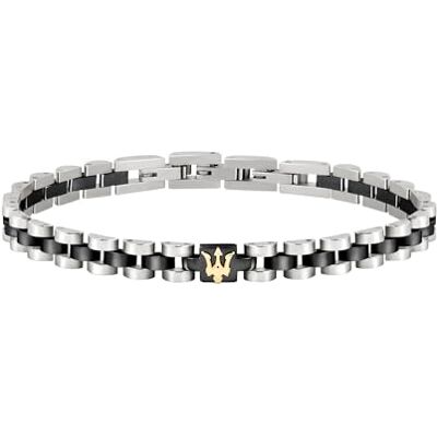 Maserati Maserati Jewels Bracelet Homme, 21 cm, en Acier, PVD JM320AST08 - Publicité Maserati Maserati Jewels Bracelet Homme, 21 cm, en Acier, PVD JM320AST08 - Publicité
