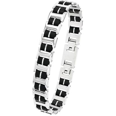 Amor Bracelet pour homme en argent sterling 925, livré dans un coffret cadeau - Publicité Amor Bracelet pour homme en argent sterling 925, livré dans un coffret cadeau - Publicité