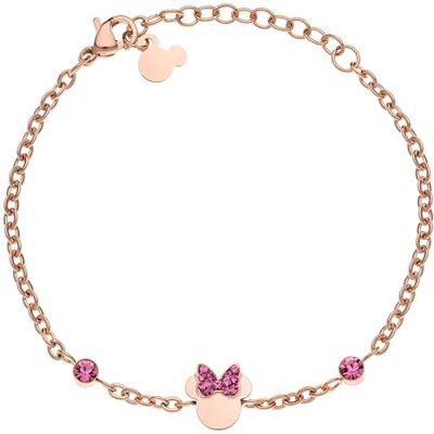 Bracelet Disney Minnie pour filles, en Acier Inoxydable, avec Cristaux de Zircone Cubique, Bijoux Disney - Publicité Bracelet Disney Minnie pour filles, en Acier Inoxydable, avec Cristaux de Zircone Cubique, Bijoux Disney - Publicité