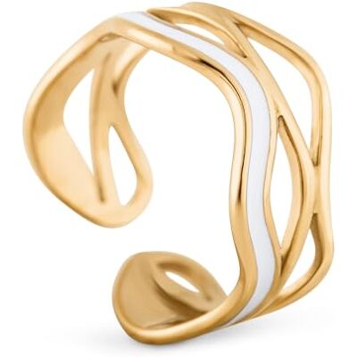 Akitsune Bague pour femme Élégante bague en acier inoxydable 316L pour femme Imperméable et hypoallergénique Taille 48 à 62, Acier inoxydable - Publicité Akitsune Bague pour femme Élégante bague en acier inoxydable 316L pour femme Imperméable et hypoallergénique Taille 48 à 62, Acier inoxydable - Publicité
