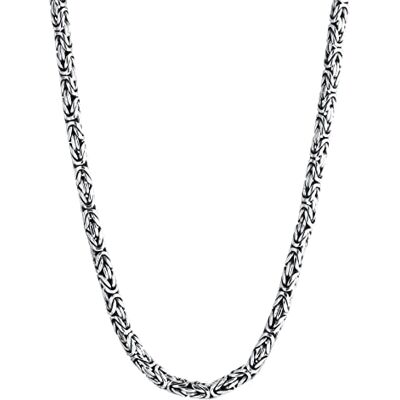 Kuzzoi Collier chaîne royale massif en argent sterling 925 pour homme, épaisseur 5 mm, longueur 50 cm/60 cm, avec boîte à bijoux – 345053, 50, Argent sterling, Pas de pierre précieuse - Publicité Kuzzoi Collier chaîne royale massif en argent sterling 925 pour homme, épaisseur 5 mm, longueur 50 cm/60 cm, avec boîte à bijoux – 345053, 50, Argent sterling, Pas de pierre précieuse - Publicité