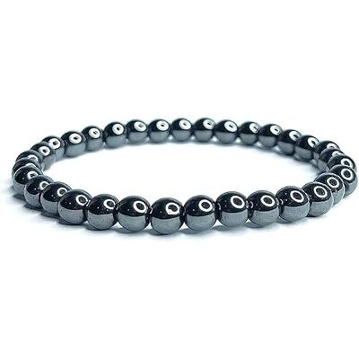 Felicidade Bracelet en hématite Pierre Naturelle Pierres fines et Précieuses Bracelet Bijoux Minéraux Cadeau Bien-être Cadeau Anniversaire Femme et Homme - Publicité Felicidade Bracelet en hématite Pierre Naturelle Pierres fines et Précieuses Bracelet Bijoux Minéraux Cadeau Bien-être Cadeau Anniversaire Femme et Homme - Publicité