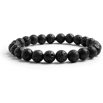 Candyfancy Lava Stone Bracelet Pierres Précieuses Guerison Naturelle Lithotherapie Élastique Perles 8MM Homme Femme - Publicité Candyfancy Lava Stone Bracelet Pierres Précieuses Guerison Naturelle Lithotherapie Élastique Perles 8MM Homme Femme - Publicité