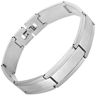 SoulCats Bracelet Hommes Acier Inoxydable Maillons Bangle - Publicité SoulCats Bracelet Hommes Acier Inoxydable Maillons Bangle - Publicité