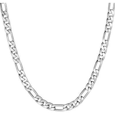 SoulCats Set Collier et Bracelet chaîne Figaro pour Hommes en Acier Inoxydable, Argent - Publicité SoulCats Set Collier et Bracelet chaîne Figaro pour Hommes en Acier Inoxydable, Argent - Publicité