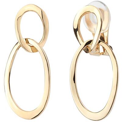 Traveller Boucles d'oreille à clip Pendant 22ct doré - Publicité Traveller Boucles d'oreille à clip Pendant 22ct doré - Publicité
